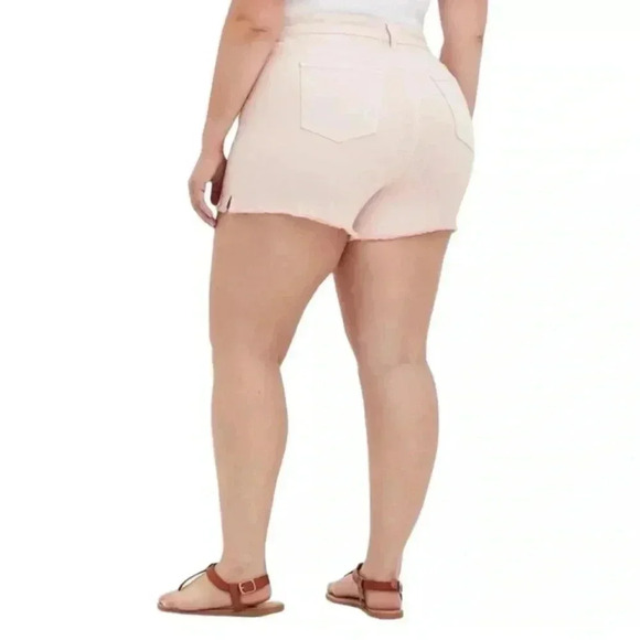 Torrid Womens 5 Inch Vintage Stretch High-rise Shorts Denim Plus Size 22 Pink - Picture 2 of 13